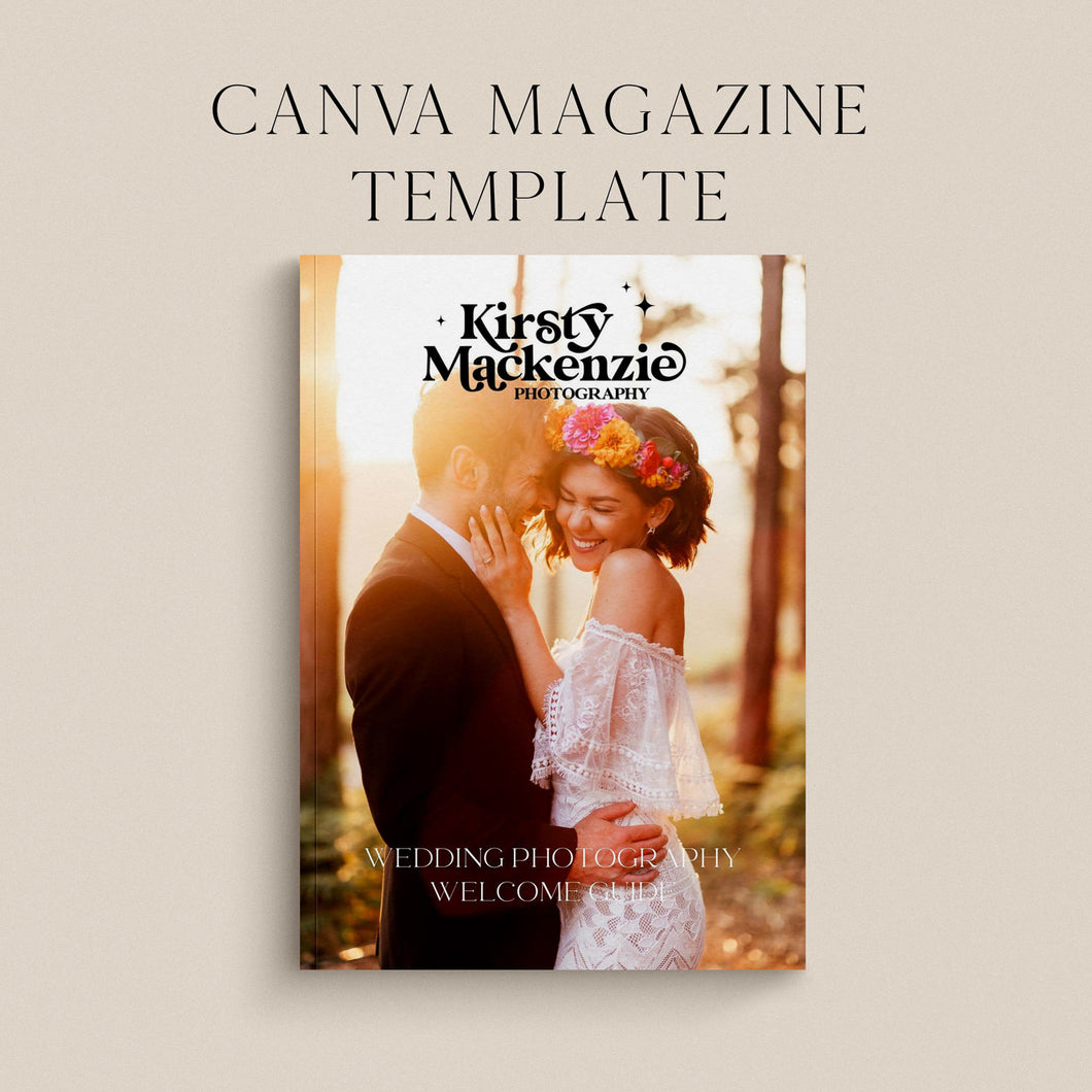 Original Canva Wedding Photography Welcome Guide Magazine Template